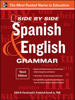 cover image of Side-by-Side Spanish and English Grammar